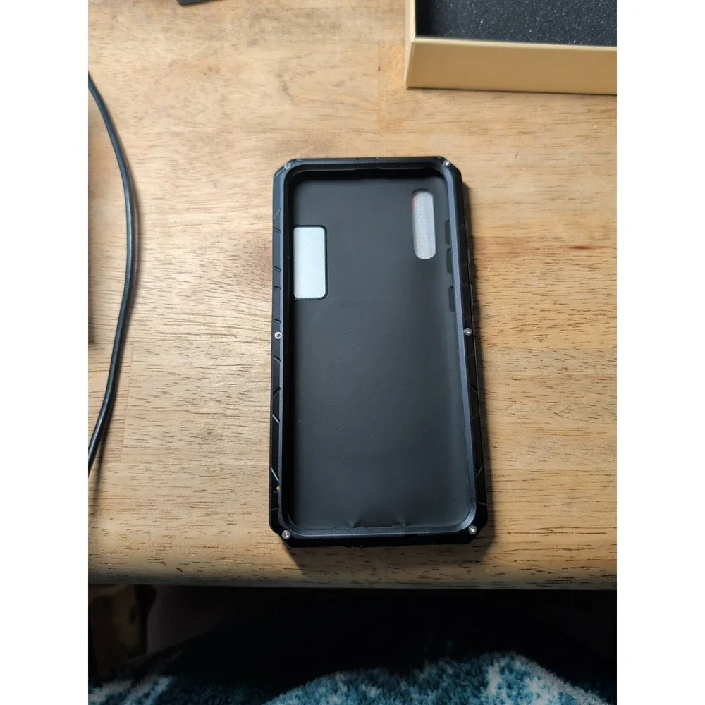 iMATCH Shockproof Silicone Bumper Metal‎ Case for Samsung A70 NIB.